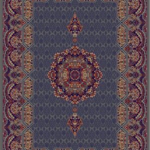 Blue Turkish Carpet with Royal Pattern