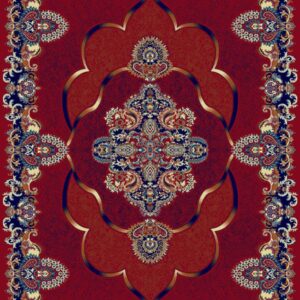 Royal Red Turkish Carpet with Design