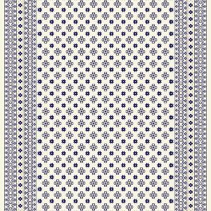 Turkish Carpet with Blue Floral Pattern